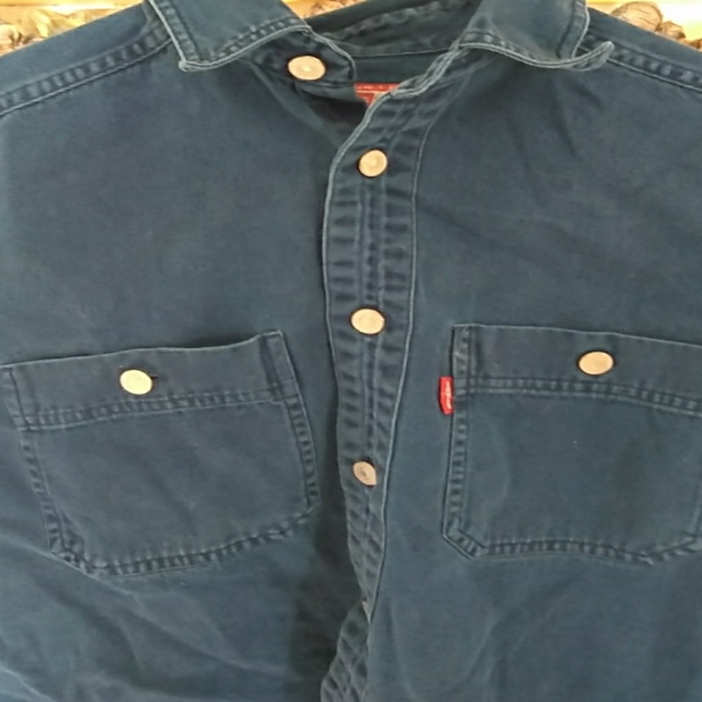 Children's Denim Levy Long Sleeve Shirt S 8-10